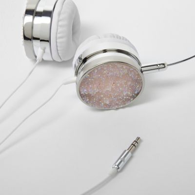 Skinny Dip pink glitter headphones